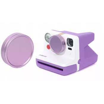 LOVEINSTANT tappo obiettivo in alluminio per Polaroid Now / Now+ - viola