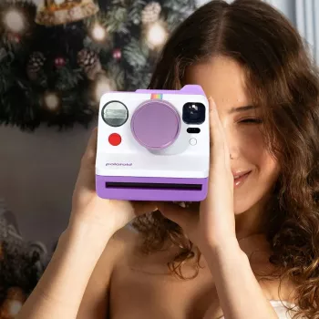 LOVEINSTANT tappo obiettivo in alluminio per Polaroid Now / Now+ - viola