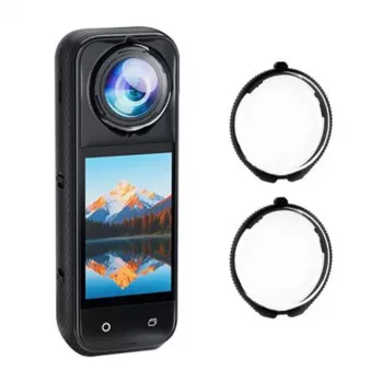 PULUZ confezione da 2 protezioni per obiettivo in vetro temperato per Insta360 X5 / Pu749t