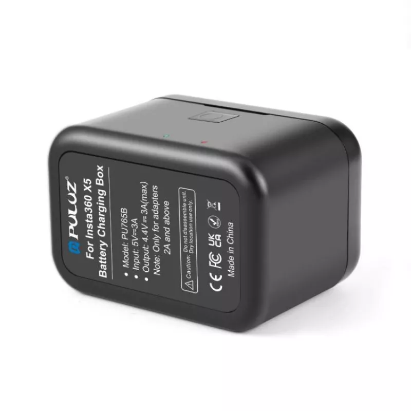 PULUZ PU765B caricabatterie doppio USB per Insta360 X5
