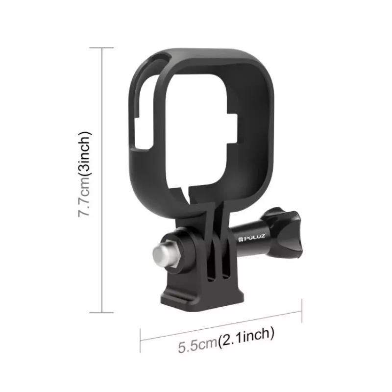 PULUZ supporto a cornice custodia protettiva per Insta360 GO Ultra, attacco treppiede 1/4 inch, nero