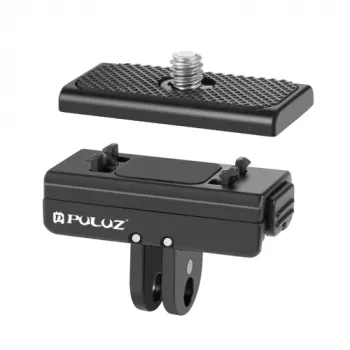 PULUZ adattatore supporto quick release per GoPro filettatura treppiede 1/4 inch su attacco rapido GoPro per Insta360 Ace Pro X4/X3/X2/X, DJI Osmo Action, PU965B