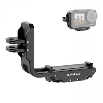 PULUZ PU768B Cage Rail per DJI Osmo Action 5 Pro / 4, orizzontale e verticale