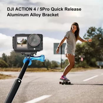 PULUZ PU768B Cage Rail per DJI Osmo Action 5 Pro / 4, orizzontale e verticale