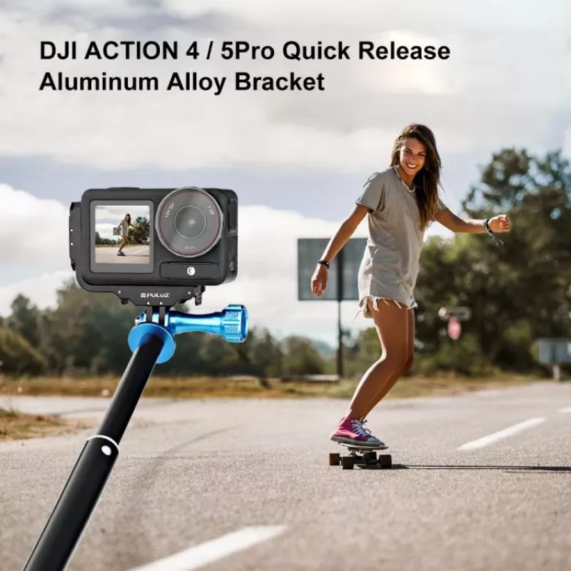 PULUZ PU768B Cage Rail per DJI Osmo Action 5 Pro / 4, orizzontale e verticale