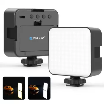 PULUZ luce video LED 100 LED 5W bi-color 2900-6500K USB-C con attacco a vite da 1/4