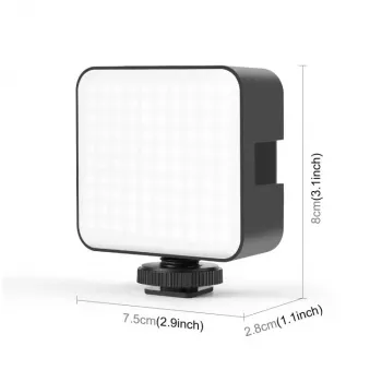 PULUZ luce video LED 100 LED 5W bi-color 2900-6500K USB-C con attacco a vite da 1/4