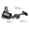 PULUZ supporto a specchio per moto, quad, scooter, bicicletta - supporto universale per manubrio e braccio dello specchio per smartphone, action camera, GoPro - PU1056B
