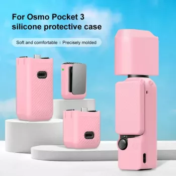 PULUZ set valigia protettiva 6 in 1 per DJI Osmo Pocket 3 - rosa TPU/PU
