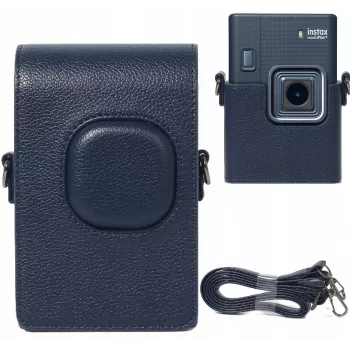 LOVEINSTANT Custodia protettiva per Fujifilm Instax Mini LiPlay+, Navy Blue