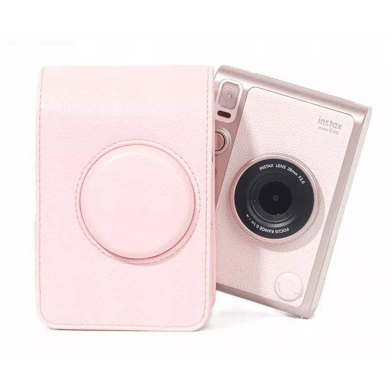 LOVEINSTANT custodia borsa cover per Fujifilm Instax Mini Evo rosa verticale