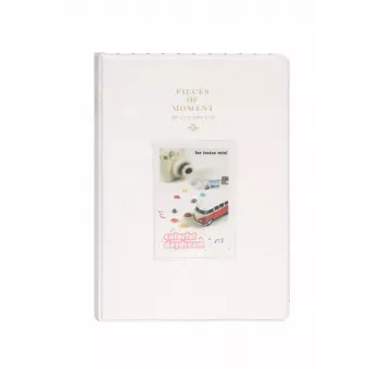 LOVEINSTANT album fotografico per 128 foto per Fujifilm Instax Mini 99 12 40 11 41 Evo LiPlay Link / bianco