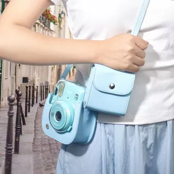 LOVEINSTANT custodia per foto per Fujifilm Instax Square - blu