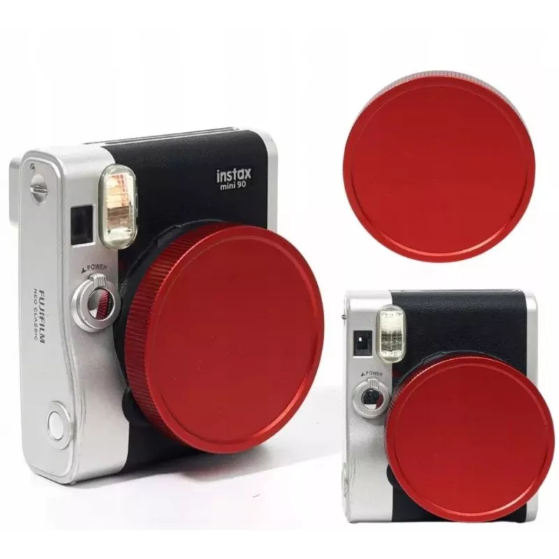 LOVEINSTANT tappo obiettivo protettivo per Fujifilm Instax Mini 90 - rosso