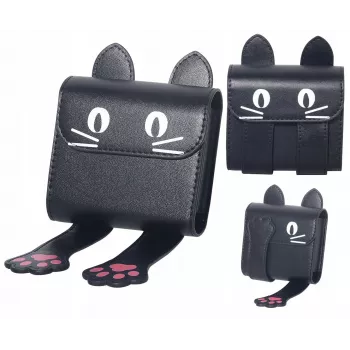 LOVEINSTANT Borsa per foto Instax Square Mini, compatibile con Fuji SQ1 SQ6 99 41 40 12 11, Black Cat