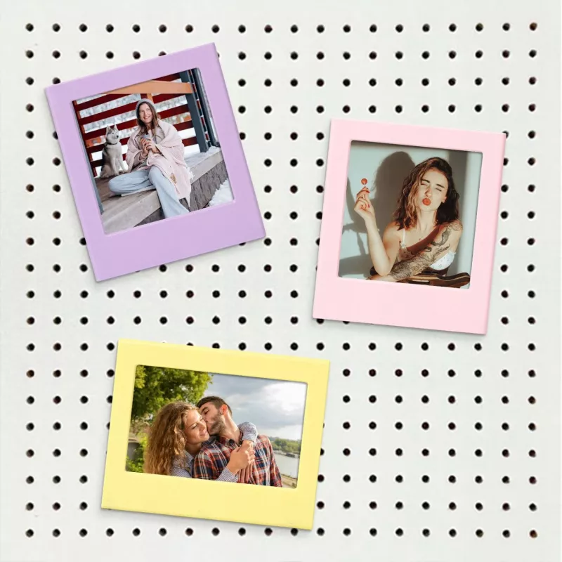 LOVEINSTANT set di cornici magnetiche 7x magnete per Polaroid I-Type 600 SX-70 nero