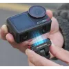 SUNNYLIFE supporto magnetico a sgancio rapido con connettore maschio e filettatura da 1/4 di pollice per DJI Osmo Action 5 Pro / 4 / 3 / 2 - nero