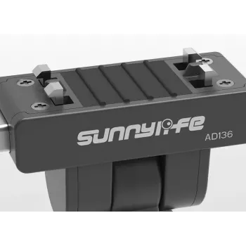 SUNNYLIFE supporto magnetico a sgancio rapido con vite da 1/4 di pollice per Insta360 X4, X3, Ace Pro e altri - nero (AD136-D)