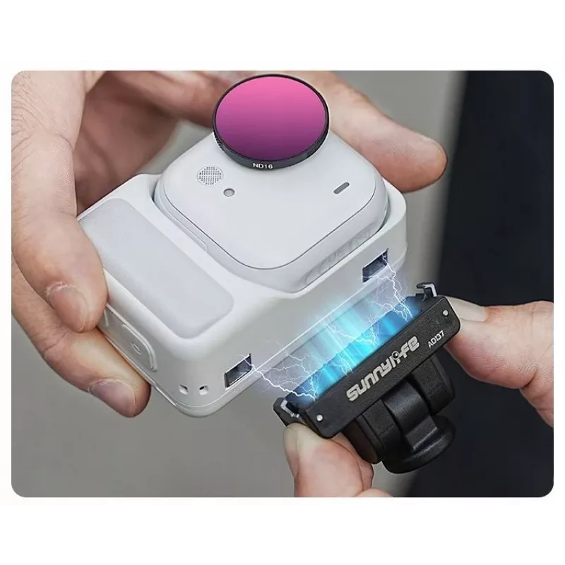 SUNNYLIFE Supporto magnetico a sgancio rapido con filettatura da 1/4 inch per Insta360 GO Ultra / GU-AD137-D