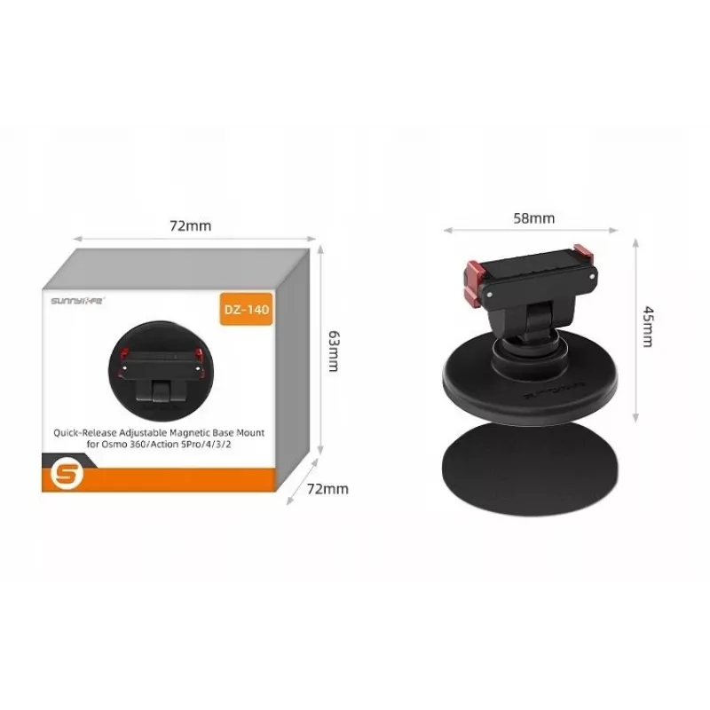 SUNNYLIFE Supporto magnetico a sgancio rapido base da 1/4