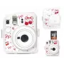 LOVEINSTANT Custodia rigida protettiva per Fujifilm Instax Mini 12 - motivo rosso ciliegia con tracolla