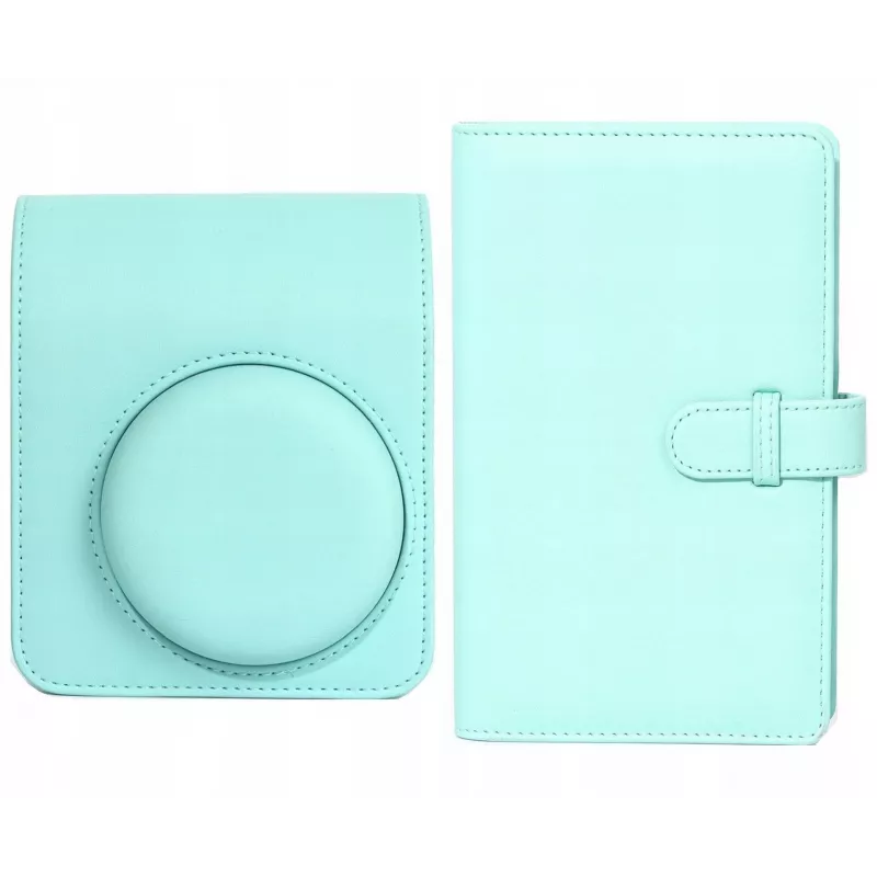 LOVEINSTANT Set custodia protettiva e album foto per Fujifilm Instax Mini 13 - Verde