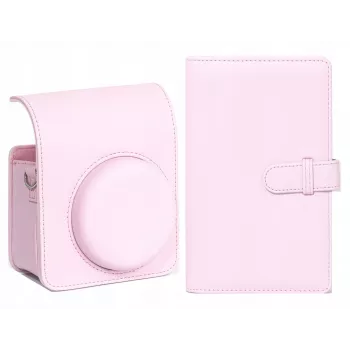 LOVEINSTANT Set borsa fotocamera e album foto per Fujifilm Instax Mini 13 - Rosa