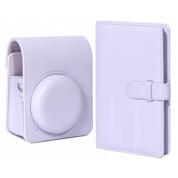 LOVEINSTANT Set borsa fotocamera e album foto per Fujifilm Instax Mini 13 - Viola