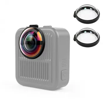 PULUZ 2x Proteggi obiettivo in vetro temperato per GoPro Max 2 - Cornice nera