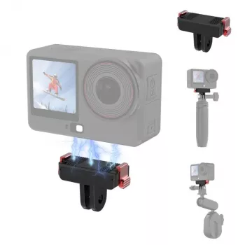 PULUZ Adattatore di montaggio magnetico a sgancio rapido per DJI Osmo Action 6 / Nano / supporto GoPro PU1070B