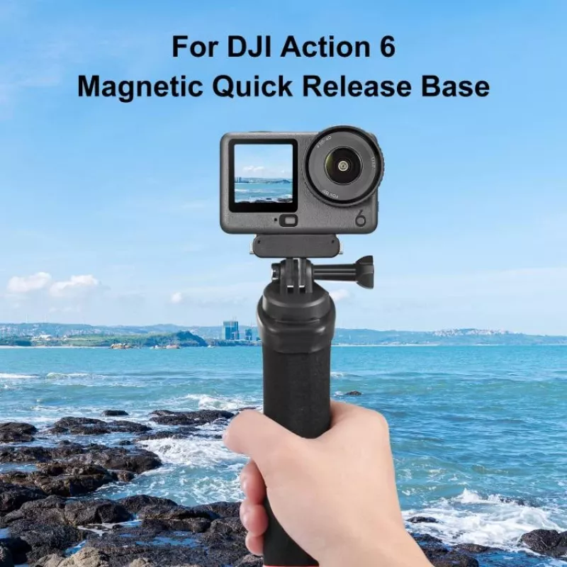PULUZ Supporto magnetico a sgancio rapido con supporto GoPro per DJI Osmo Action 6 / Nano / Puluz / PU1079B