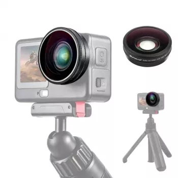 PULUZ Obiettivo grandangolare FOV Boost 185° per DJI Osmo Action 6 / Vetro HD / PU1103