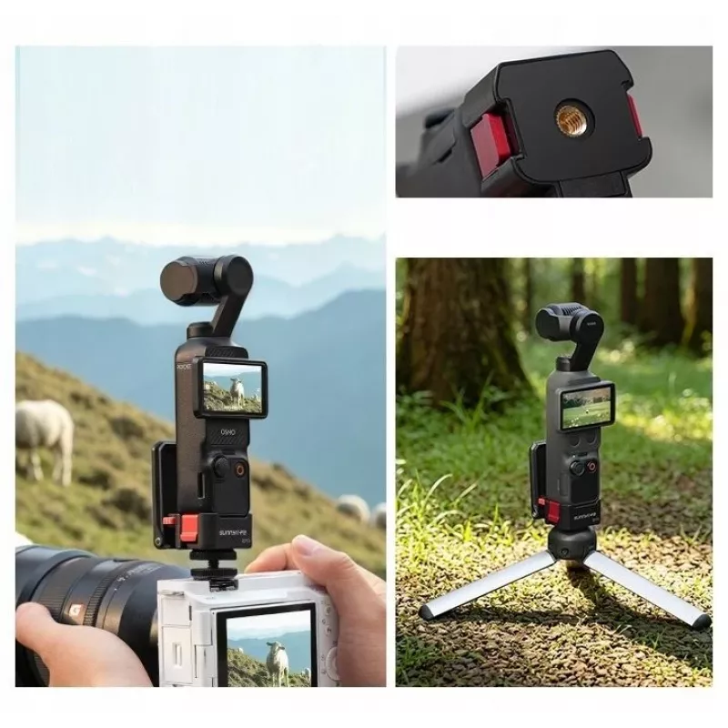 SUNNYLIFE Adattatore magnetico da 1/4 di pollice per DJI Osmo Pocket 3 - nero