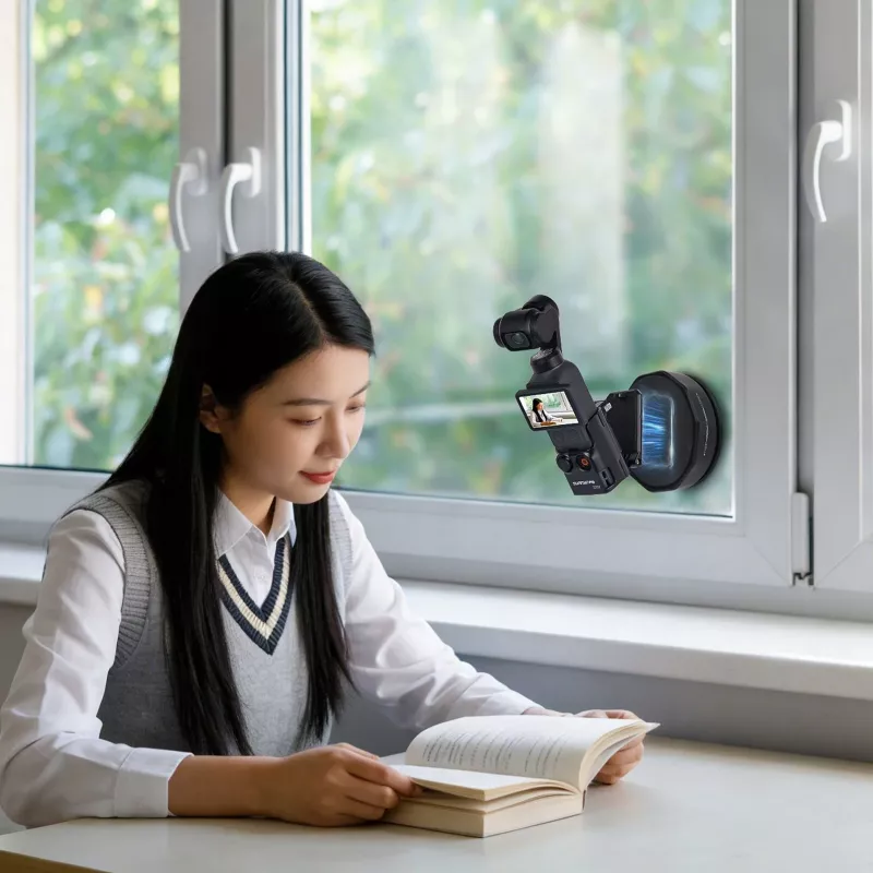 SUNNYLIFE Adattatore di montaggio magnetico con supporto per DJI Osmo Pocket 4 - Nero