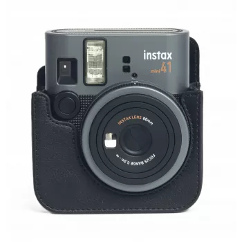 LOVEINSTANT Set accessori 4-in-1 per Fujifilm Instax Mini 41 - Borsa nera, album, cornice e adesivi