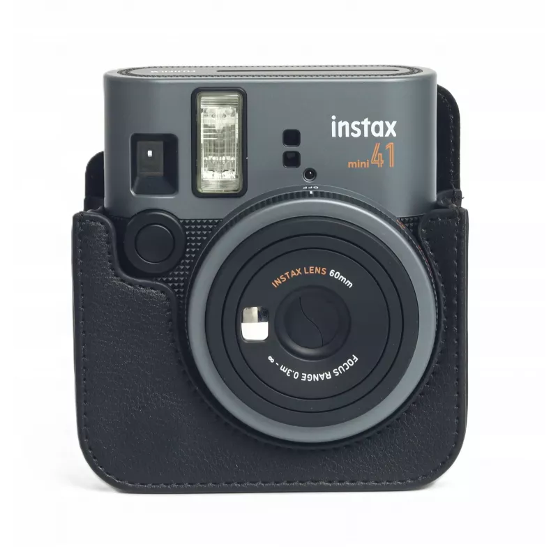 LOVEINSTANT Set accessori 4-in-1 per Fujifilm Instax Mini 41 - Borsa nera, album, cornice e adesivi