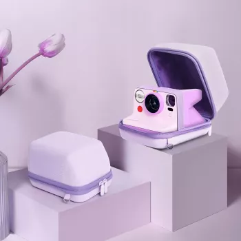 LOVEINSTANT Custodia per Polaroid Now, Now+, Onestep+, Onestep 2 VF – Lilla