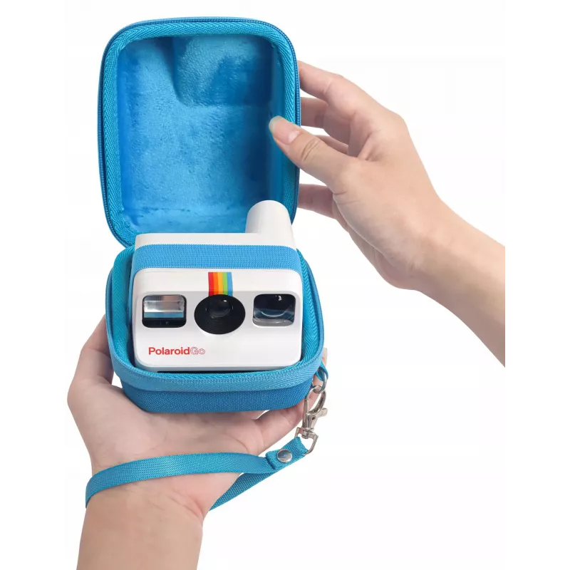 LOVEINSTANT Custodia protettiva rigida per fotocamera istantanea Polaroid Go - Blu