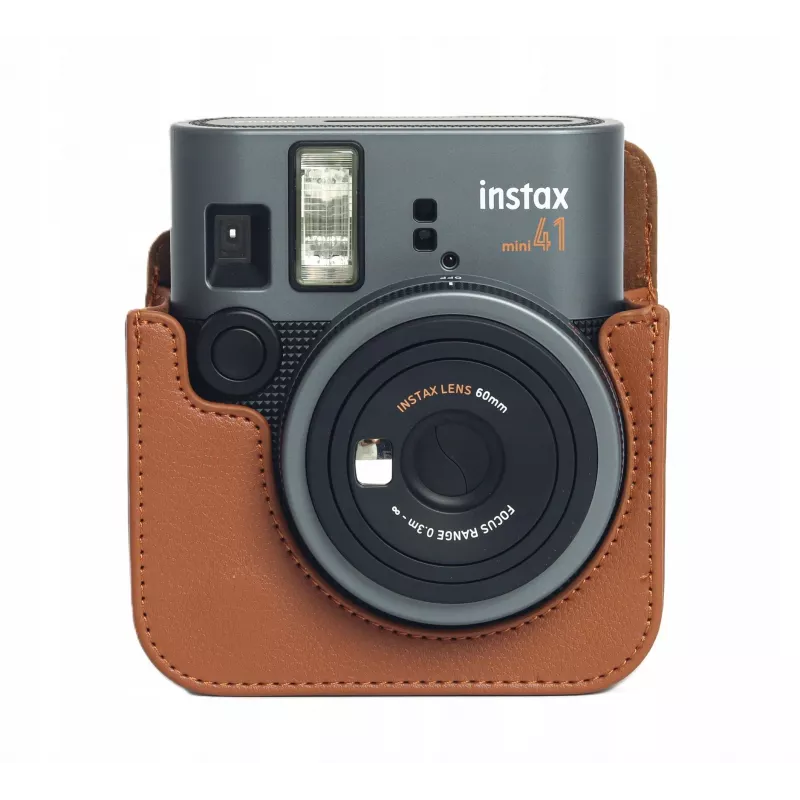 LOVEINSTANT Custodia per fotocamera Fujifilm Instax Mini 41, marrone