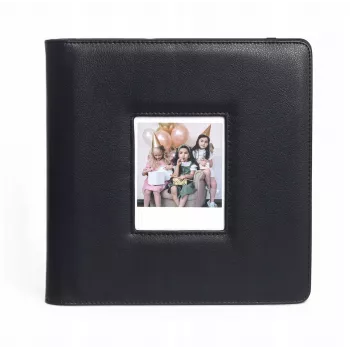 LOVEINSTANT Album fotografico per 288 foto, compatibile con Fuji Instax Wide 400/300, Polaroid 600/Now, nero