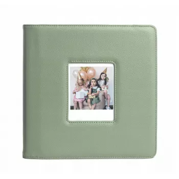 LOVEINSTANT Album fotografico per 288 foto, compatibile con Fuji Instax Wide 400/300, Polaroid 600/Now, verde
