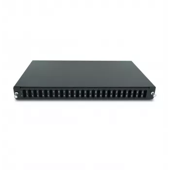 RACKTEL RL-PFWDPX24 Pannello di permutazione in fibra ottica 24 porte SC duplex, 1U, nero