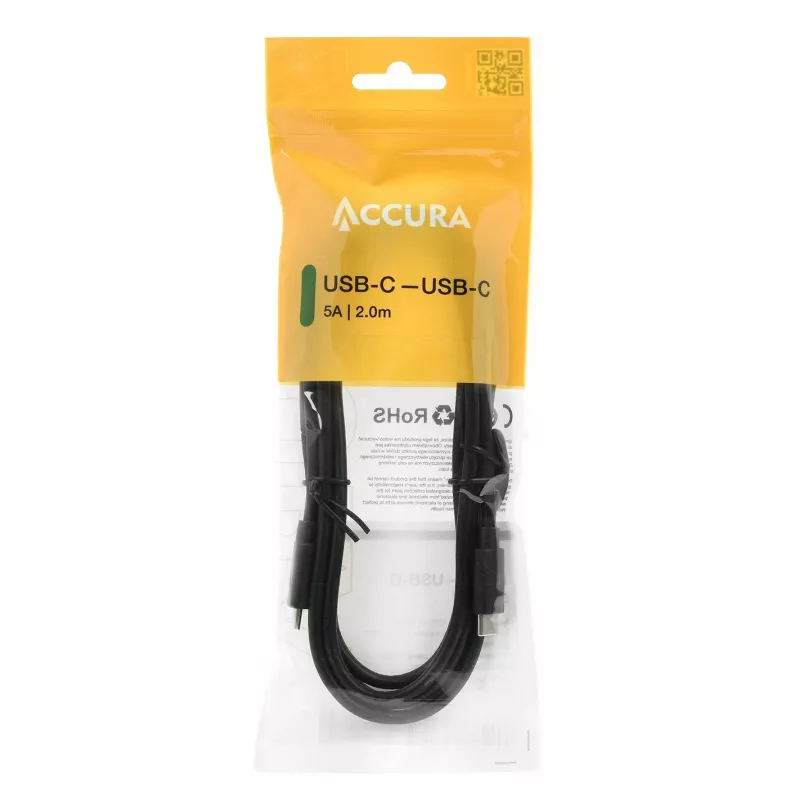 Accura Cavo USB-C a USB-C 2,0m 100W nero