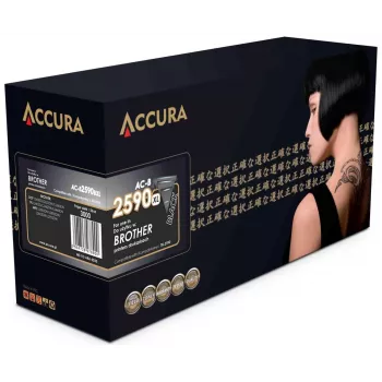 ACCURA cartuccia toner compatibile sostitutiva per Brother TN-2590XL alte prestazioni nero