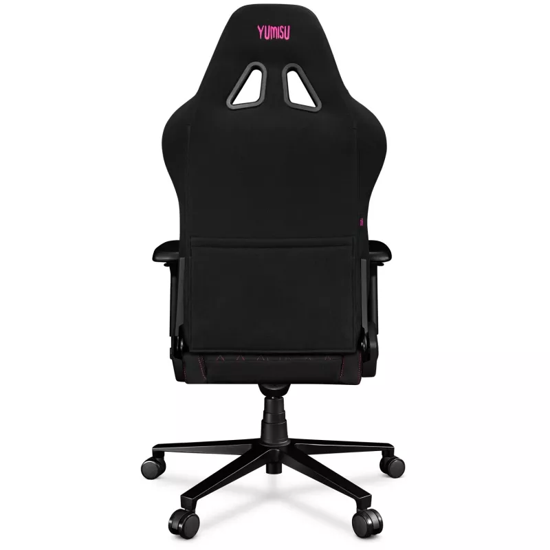 Yumisu 2050 Magnetic Sedia da ufficio, tessuto, nero/rosa