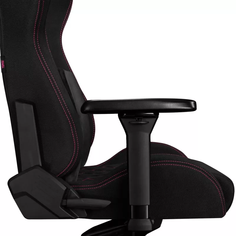 Yumisu 2050 Magnetic Sedia da ufficio, tessuto, nero/rosa