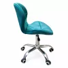 Sedia da ufficio EXTRALINK Velour turchese