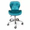 Sedia da ufficio EXTRALINK Velour turchese