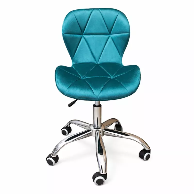 Sedia da ufficio EXTRALINK Velour turchese