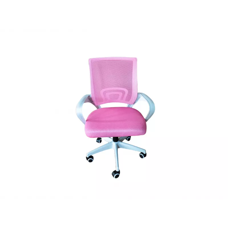 Sedia girevole da ufficio EXTRALINK HOME rosa in tessuto mesh